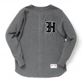 HABANOS-SPORTS MESH CARDIGAN - Gray