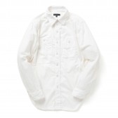 ENGINEERED GARMENTS-Work Shirt - French Twill - White