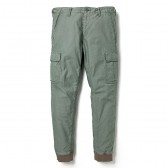 BEDWIN-10:L TAPERRED FIT CARGO PANTS FD 「CHARLS」 - Olive