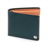 LEATHER & SILVER MOTO-2つ折り Wallet W1 - Blue
