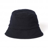 ENGINEERED GARMENTS-Bucket Hat - 13oz Wool Flannel - Dk.Navy