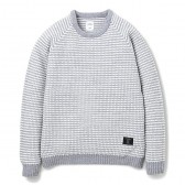 BEDWIN-C-NECK POPCORN SWEATER 「LEIGH」 - Gray