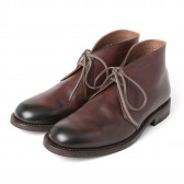 LEATHER & SILVER MOTO-Chukka boots #1400 - Brown