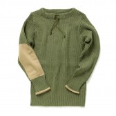 MOUNTAIN RESEARCH-Everest Sweater - Khaki × Beige