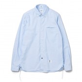 BEDWIN-L:S B.D PUCKERING SHIRT FD 「BRIAN」 - Blue