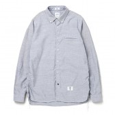 BEDWIN-L:S B.D PUCKERING SHIRT FD 「BRIAN」 - Charcoal