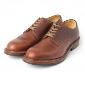 LEATHER & SILVER MOTO-Plain Toe Oxford Shoes #2111 : Chromexcel : Dainite sole - Brown