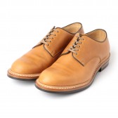 LEATHER & SILVER MOTO-Plain Toe Oxford Shoes #2111 : Chromexcel : Dainite sole - Camel