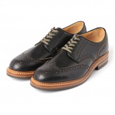 LEATHER & SILVER MOTO-Wing Tip Lowcut #2102 : Chromexcel : Dainite sole - Black