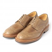 LEATHER & SILVER MOTO-Wing Tip Lowcut #2102 : Chromexcel : Dainite sole - Natural
