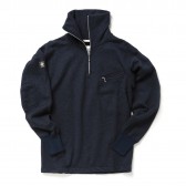 MOUNTAIN RESEARCH-Zipped Neck - Navy