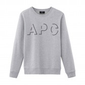 A.P.C.-ロゴスウェットシャツ - 杢 Pale Gray