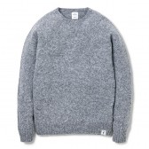 BEDWIN-C-NECK SHAGGY SWEATER 「LECKIE」 - Gray