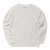 UNIVERSAL PRODUCTS-CREW NECK SWEAT - White