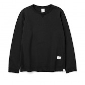 BEDWIN-L:S HEAVY COTTON C-NECK SWEAT 「LOU」 - Black