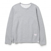 BEDWIN-L:S HEAVY COTTON C-NECK SWEAT 「LOU」 - Gray