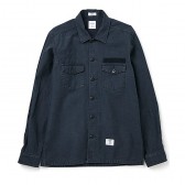 BEDWIN-L:S MILITARY SHIRT 「CLIFF」 - Black