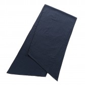 ENGINEERED GARMENTS-Long Scarf - Brushed Polka Dot Twill - Navy