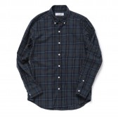 UNIVERSAL PRODUCTS-ORIGINAL CHECK BUTTON DOWN SHIRTS - Navy × White