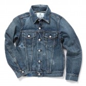 HABANOS-REPAIR DENIM JACKET - Repair Indigo