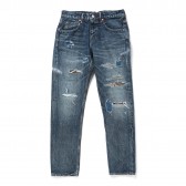 HABANOS-REPAIR DENIM PANTS - Repair Indigo