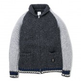 BEDWIN-SHAWL COLLAR COWICHAN SWEATER 「JACO」 - Charcoal