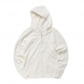 UNIVERSAL PRODUCTS-SWEAT ZIP PARKA - White