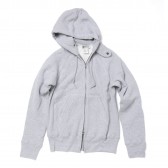 ENGINEERED GARMENTS-Workaday Raglan Zip Hoody - Grey