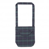 ENGINEERED GARMENTS-Shoulder Pouch - Oxford Plaid - Black Watch