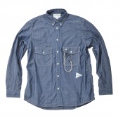and wander-dungaree shirt (M) - Blue