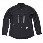 and wander-tech long sleeve shirt (M) - Black
