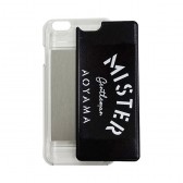 Mr.GENTLEMAN-IC CARD iPhone CASE - MISTER STENCIL - Black