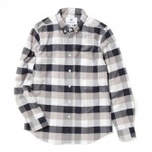 HABANOS-MULTI BLOCK CHECK B.D SHIRTS - Gray