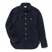 ENGINEERED GARMENTS-Work Shirt - Pima Poplin - Dk.Navy