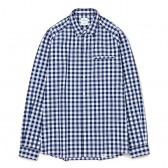 BEDWIN-L:S ELBOW PATCH SHIRT 「EASTON」 - Navy
