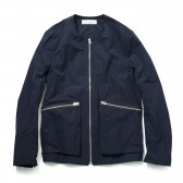 UNIVERSAL PRODUCTS-NO COLLAR ZIP JACKET - Navy