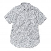ENGINEERED GARMENTS-Popover BD - Paisley Lawn - White