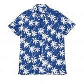 BEDWIN-S:S OG ALOHA OPEN COLLAR SHIRT 「ROGERS」 - Navy