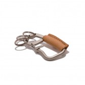 hobo-Brass Carabiner with Shade Leather