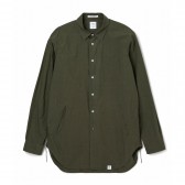 BEDWIN-L:S SIDE POCKET SHIRT 「SHAW」 - Olive