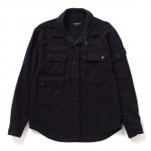 ENGINEERED GARMENTS-CPO Shirt - 20oz Melton - Dk.Navy