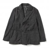 ENGINEERED GARMENTS-Dexter Jacket - Wool Pattern Mix - Dk.Grey