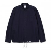 BEDWIN-L:S B.D COACH SHIRT FD 「GLENN」 - Black