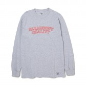 BEDWIN-L:S C-NECK PRINT T 「LURIE」 - Gray