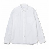 BEDWIN-L:S PUCKERING OX SHIRT FD 「ARTO」 - White