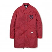 BEDWIN-NYLON COACH LONG JKT 「JILL」 - Red