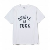 BEDWIN-S:S C-NECK PRINT T 「BRUNO」 - White