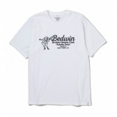 BEDWIN-S:S C-NECK PRINT T 「DEITCH」 - White