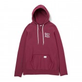 BEDWIN-L/S F-SLEEVE HOODED SWEAT 「DAVID」 - Burgundy