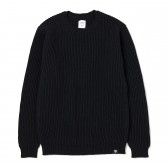 BEDWIN-C-NECK KNIT SWEATER 「WRIGHT」 - Black